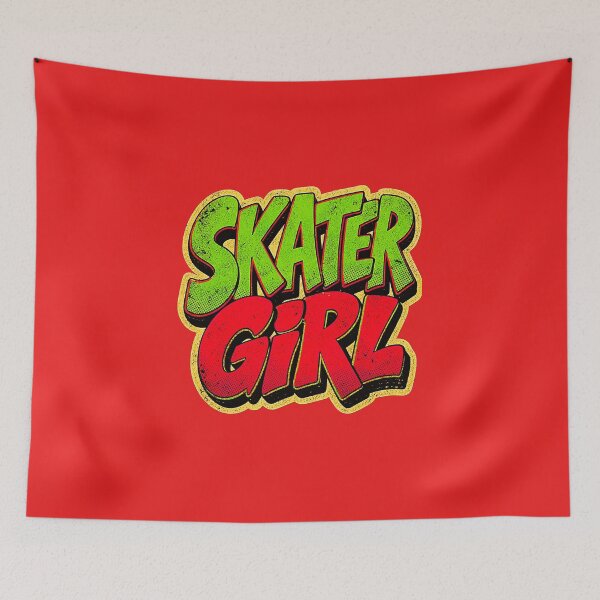 Item preview, Retro Skater Girl Typography designed and sold by Creatby7030.