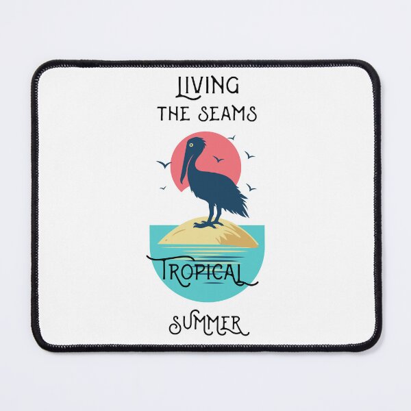 Item preview, Living The Seams Pelican Tropical Summer designed and sold by AhinoraArtShop.