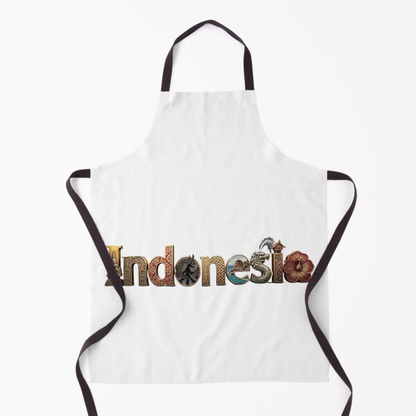 Item preview, Indonesia Typography Travel Design | Cultural Heritage & Island Paradise Art designed and sold by VladisWorld.
