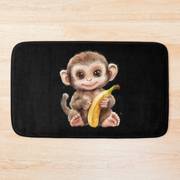 Item preview, Cute Monkey with Banana designed and sold by perijun.