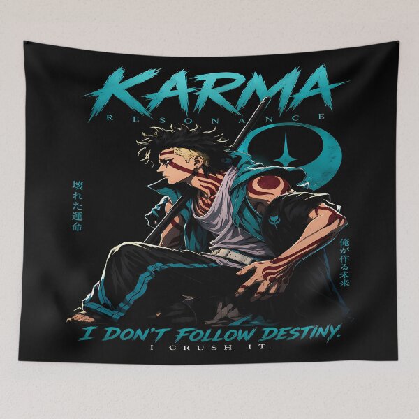 Item preview, Karma Resonance – Broken Destiny- Japanese Character Illustration designed and sold by TTdesigns123.