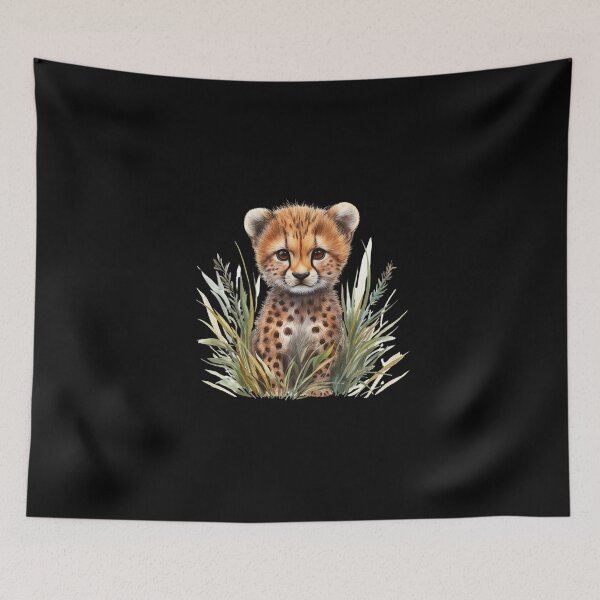 Item preview, Cheetah Cub in the Grass designed and sold by perijun.