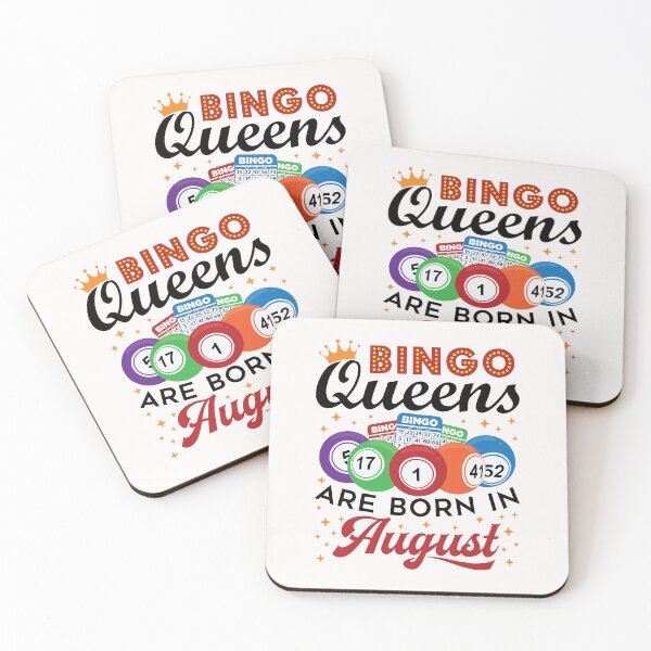 Item preview, Bingo Queens Are Born in August Birthday Women designed and sold by jaygo.