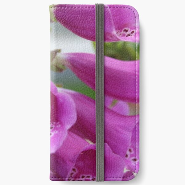 Pretty Pink Foxglove iPhone Wallet