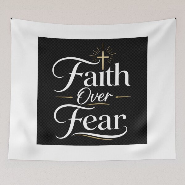 Item preview, Faith Over Fear Christian Inspirational Quote | Religious Faith Shirt Design designed and sold by Paltooproducts.