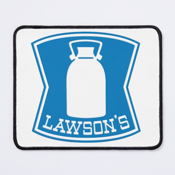 Item preview, Vintage Lawson's Dairy Blue Milk Jug Logo designed and sold by Deviant Logic Design.