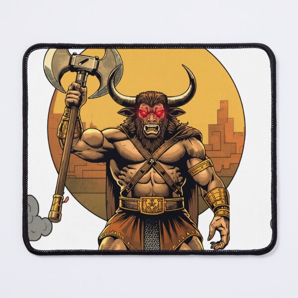 Item preview, Vintage comic Minotaur v01 high contrast art designed and sold by MemoryZone.