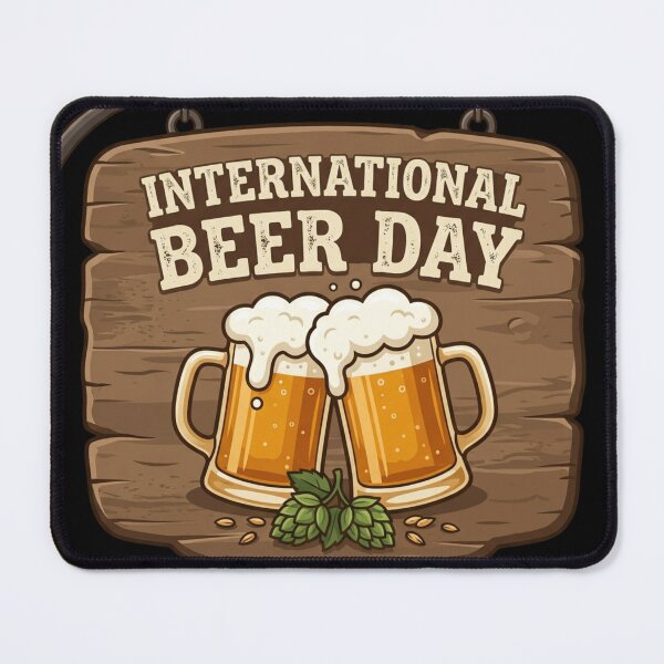 Item preview, International Beer Day Tavern Sign designed and sold by Creatby7030.