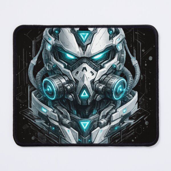 Item preview, Cyber Sentinel – Techwear Futuristic Mask Graphic T-Shirt designed and sold by Del4xe.