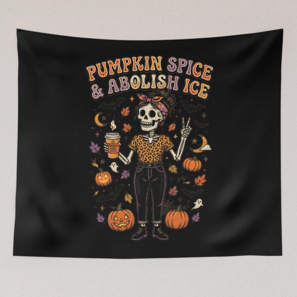 Item preview, Pumpkin-spice-and-abolish-ice designed and sold by w66aboo.