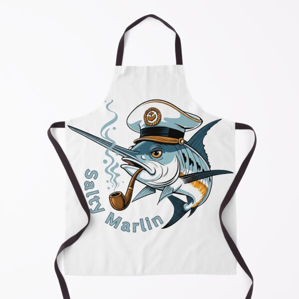 Item preview, Salty Marlin – Old Sea Captain Fish Graphic Tee | Wise & Weathered Ocean Design designed and sold by SIGNAL & BLOOM.