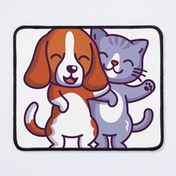 Item preview, Cat and Dog Cute Animal Friends designed and sold by Charonde.
