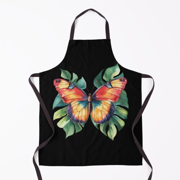 Item preview, Vibrant Butterfly on Tropical Leaves designed and sold by perijun.