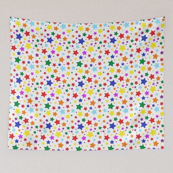 Item preview, Rainbow Stars, Bright Colored Stars in Sky Design designed and sold by bestggraphico.