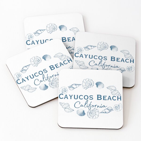 Item preview, Cayucos Beach California Vintage Seashell Wreath Design designed and sold by DonnaRaine.