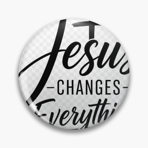 Artikelvorschau, Jesus verändert alles – Christliches Inspirationszitat | Religiöses Design mit Glaubensbezug entworfen und verkauft von Paltooproducts.