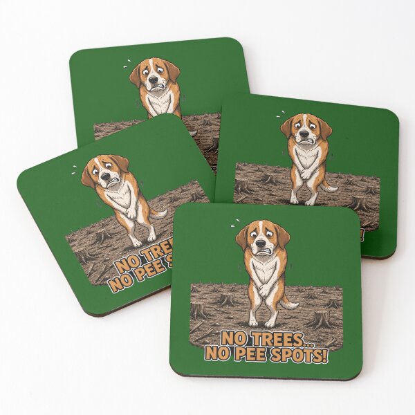 Item preview, No Trees... No Pee Spots! Funny Dog Environmental Humor designed and sold by Alpine-Ink.