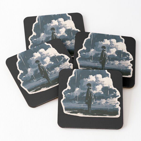 Item preview, Standing Under Dark Clouds Anime Style designed and sold by DRABaBdesign.