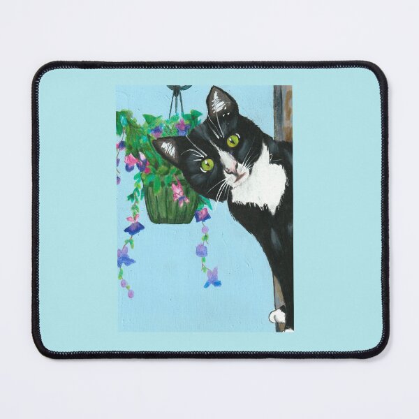 Item preview, Peeking Tuxedo Cat designed and sold by Seamoon0902.