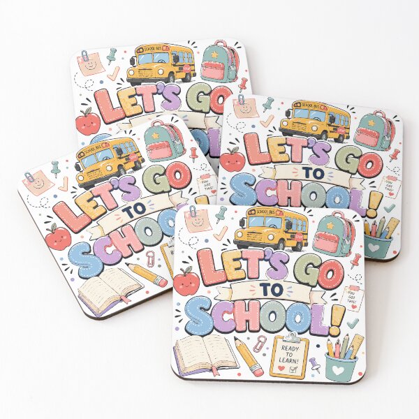 Item preview, Let’s Go to School T-Shirt & Sticker | Cute Back to School Design | Student & Teacher Gift designed and sold by Sunday.Supply.