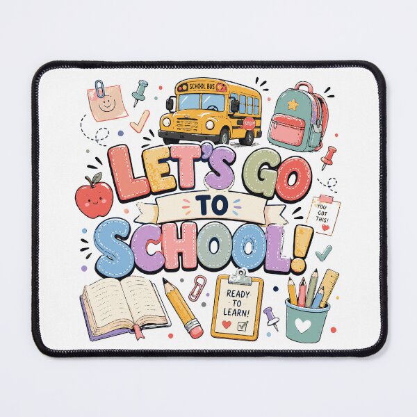 Item preview, Let’s Go to School T-Shirt & Sticker | Cute Back to School Design | Student & Teacher Gift designed and sold by Sunday.Supply.