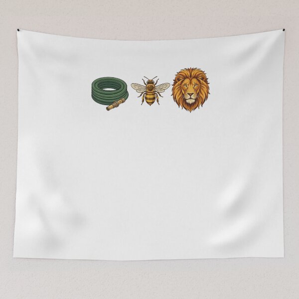 Item preview, Hose Bee Lion Funny Animal Wordplay designed and sold by LASTIQUE-dd.