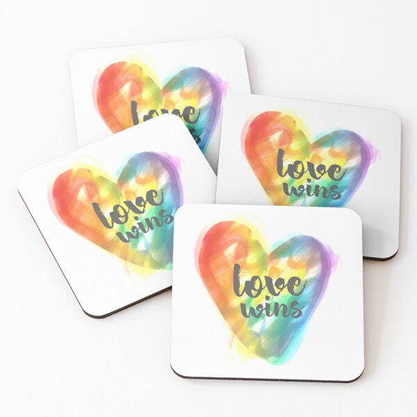 Item preview, Rainbow Love Wins Heart designed and sold by mschubbybunny.