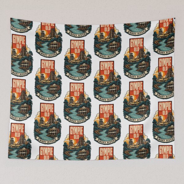 Item preview, Gympie Queensland Australia Vintage Travel Poster designed and sold by TravelersGems.