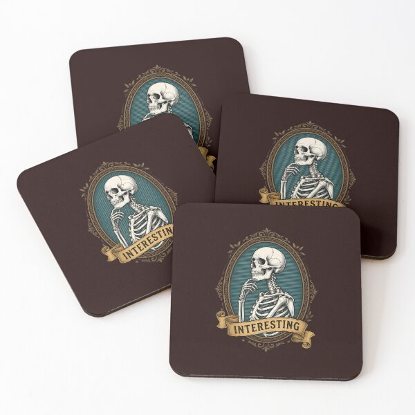 Item preview, Interesting Sarcastic Skeleton Vintage Art designed and sold by w66aboo.