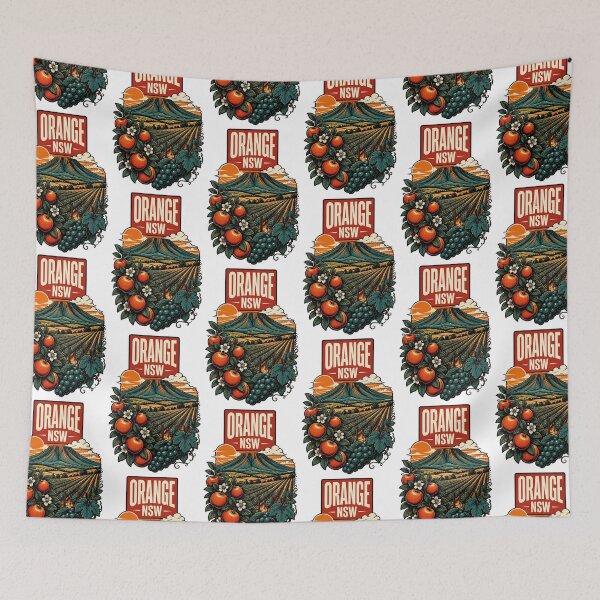 Item preview, Orange New South Wales Australia Vintage Travel Poster designed and sold by TravelersGems.