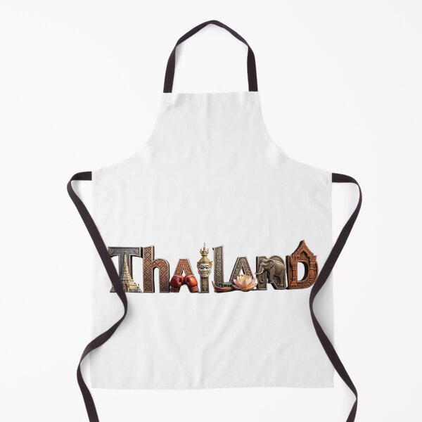 Item preview, Thailand Travel Typography – Cultural Landmark & Thai Heritage Design designed and sold by VladisWorld.
