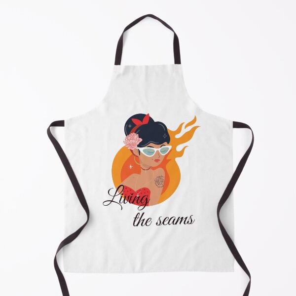 Item preview, Living The Seams Pinup Girl Illustration designed and sold by AhinoraArtShop.