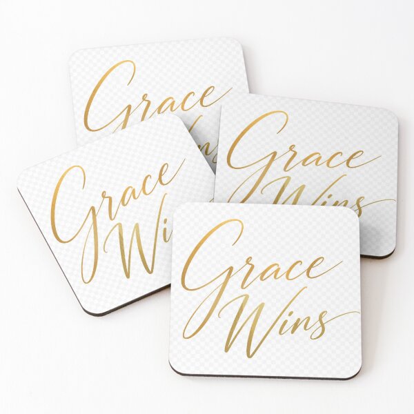Item preview, Grace Wins Christian Inspirational Quote | Amazing Grace Faith Religious Design designed and sold by Paltooproducts.