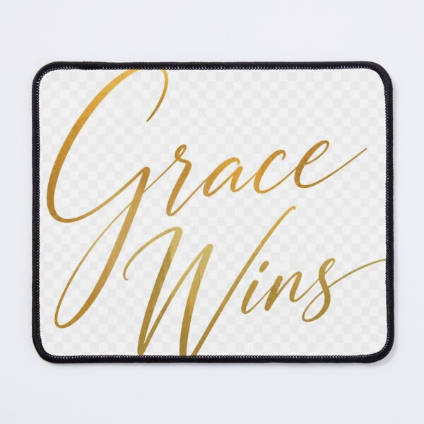 Item preview, Grace Wins Christian Inspirational Quote | Amazing Grace Faith Religious Design designed and sold by Paltooproducts.