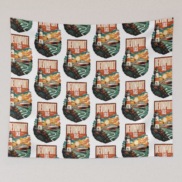Item preview, Devonport Tasmania Australia Vintage Travel Poster designed and sold by TravelersGems.