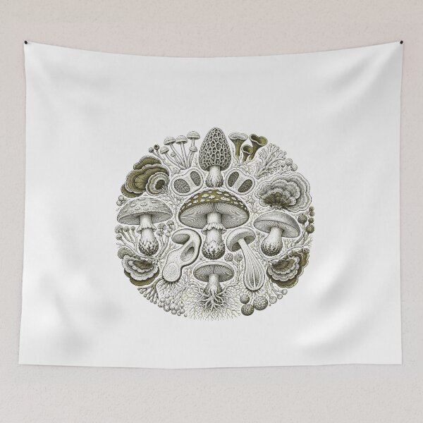 Item preview, Mycology Specimen Circle Mushroom Field Guide designed and sold by BoyleDesignShop.
