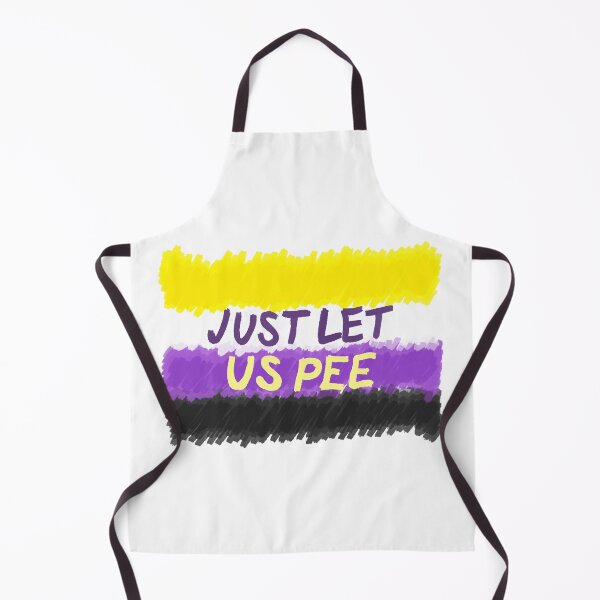 Item preview, Just Let Us Pee - Nonbinary Flag designed and sold by SpectacledPeach.