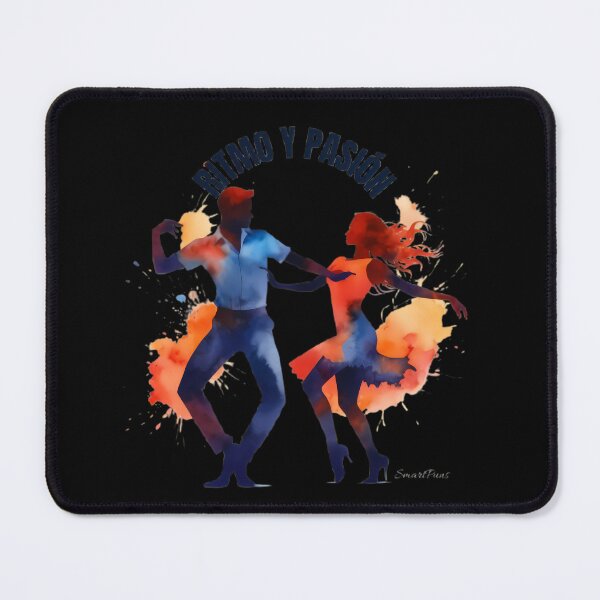Item preview, Ritmo y Pasión – Dynamic Salsa Dance Couple Watercolor Illustration, Colorful Splatter Latin Dancers Silhouette, Festive Ballroom Apparel Graphic Sticker designed and sold by SmartPuns.