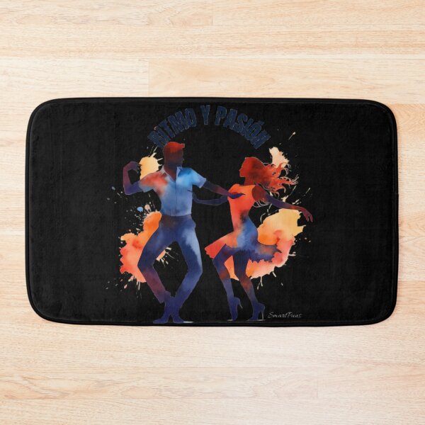 Item preview, Ritmo y Pasión – Dynamic Salsa Dance Couple Watercolor Illustration, Colorful Splatter Latin Dancers Silhouette, Festive Ballroom Apparel Graphic Sticker designed and sold by SmartPuns.