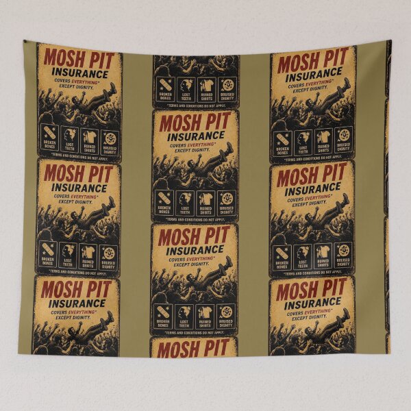 Item preview, Mosh Pit Insurance designed and sold by TheHodgePodge.