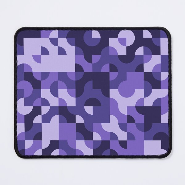 Item preview, Indigo Violet Geometric Quilt Pattern designed and sold by TidySystemsCo.