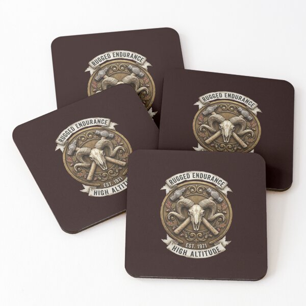 Item preview, Rugged Endurance Ram Skull Vintage Badge designed and sold by w66aboo.
