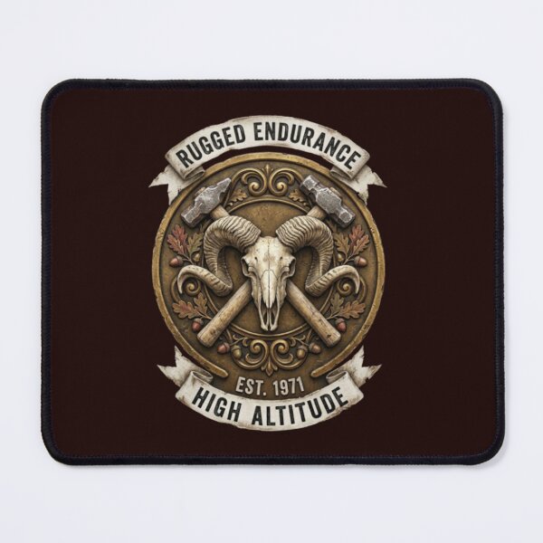 Item preview, Rugged Endurance Ram Skull Vintage Badge designed and sold by w66aboo.