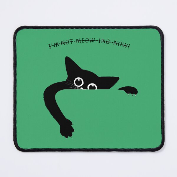 Item preview, A playful black cat designed and sold by FatmaAhmed90.