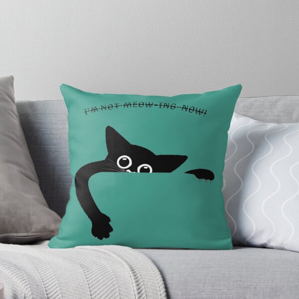 Item preview, A playful black cat designed and sold by FatmaAhmed90.