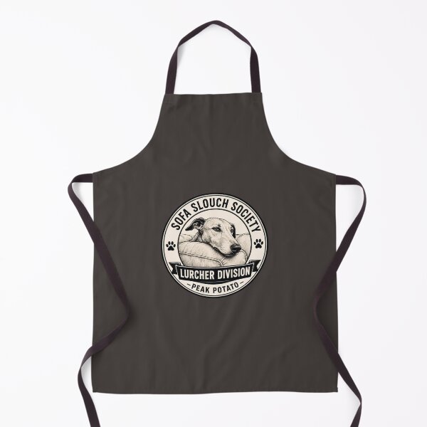 Item preview, Sofa Slouch Society - Lurcher Division - Peak Potato/Funny Lurcher Dog Badge Logo designed and sold by Halejo68.