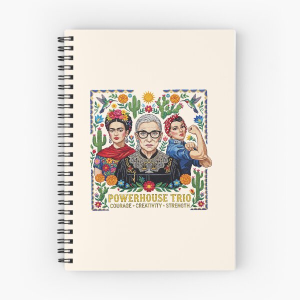 Item preview, Feminist icons  frida, ruth bader ginsburg, rosie the riveter  designed and sold by TeeARTHY.
