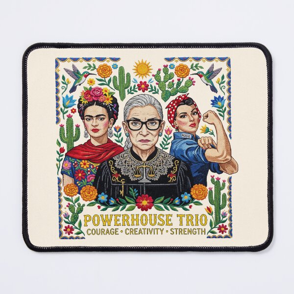 Item preview, Feminist icons frida, ruth bader ginsburg, rosie the riveter designed and sold by TeeARTHY.