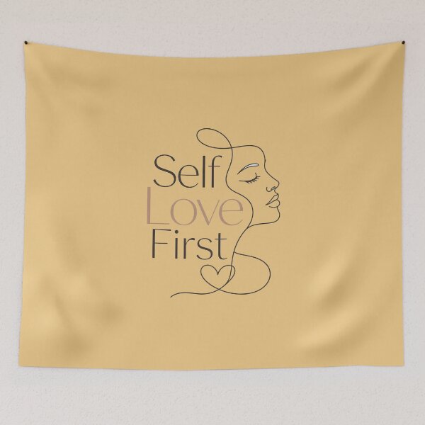 Item preview, Self Love First Minimalist Continuous Line Art Woman Portrait Sticker designed and sold by crazyhome.