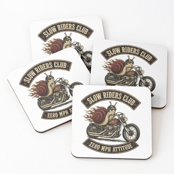 Item preview, Slow Riders Club Snail Biker Vintage Motorcycle Graphic Tee designed and sold by TM DESIGNS AND MORE.